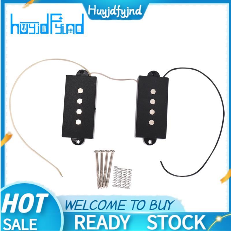 Pb Pickup Humbucker Pickup สําหรับส่วนกีตาร์ทดแทน 4 สาย สีดํา