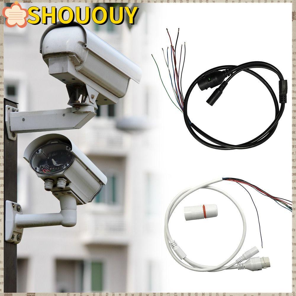สายกล้องวงจรปิด SHOUUY, DC + RJ45 สายกล้อง IP ทนทาน, Professional กันน้ํา 9Pin RJ45 Connector การตรว