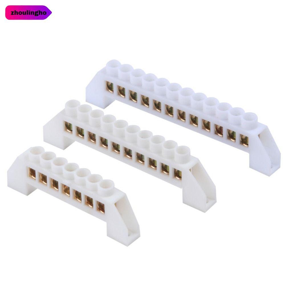 ZHOULINGHO Zero Row, Multi-specification Brass Grounding Terminal Block, Screw Connector With Hole S