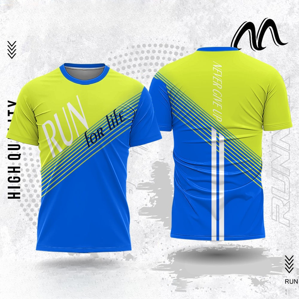 เสื้อยืดแขนสั้นผู้ชายสำหรับวิ่งและปั่นจักรยาน มีระบบระบายอากาศที่ดี