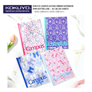 KOKUYO Campus notebook Katoki ribbon รุ่น Katoki ลายริบบิ้น มี 3 ขนาด: A5, B5 และแบบ Soft Ring ขนาด A6