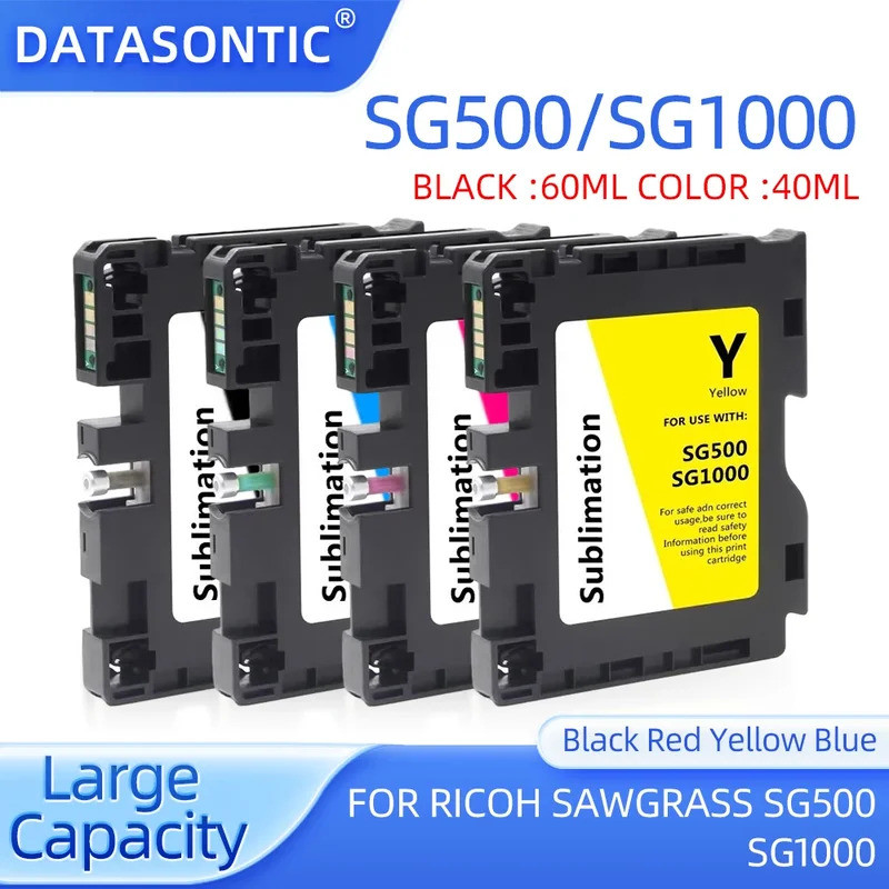 สําหรับตลับหมึกระเหิดความร้อน SG500 A3 SG100 ตลับหมึกพร้อมชิปสําหรับ Ricoh SAWGRASS SG500 SG1000 พร้