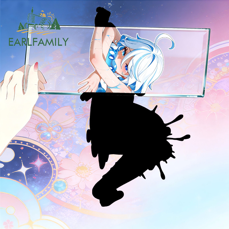 EARLFAMILY Genshin Impact Furina สติกเกอร์รถ Fine Decal Graffiti บุคลิกภาพไวนิลวัสดุตกแต่งกันน้ํา