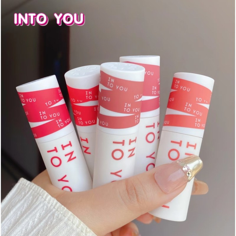 INTO YOU Heart Mu และ YOU Heroine Lip Mud Lip Cheek Dual-use Matte Velvet Blush ลิปกลอส