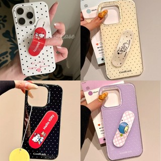 🍷เคสมือถือสำหรับไอโฟน🍷 case for iPhone 17pro 16Pro Max 15PLUS 14 13 12 11pro กับผู้ถือโทรศัพท์มือถือ การ์ตูนน่ารัก