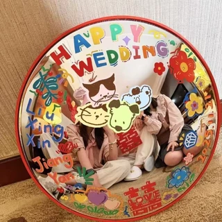 ตลกรับสมัคร Selfie Mirror Travel Photography Prop กระจกนูน กระจกมือถือ กระจกแต่งหน้า