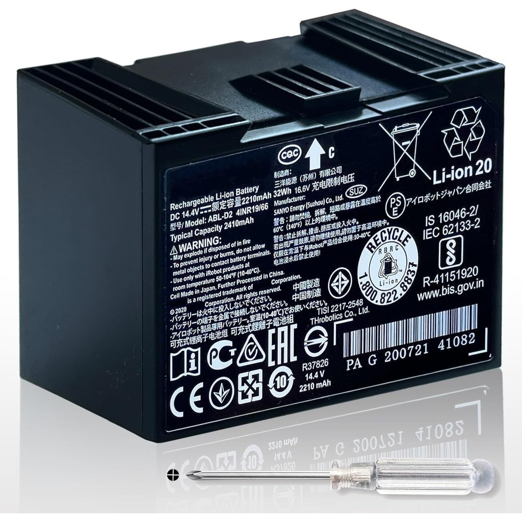 ABL D2A แบตเตอรี่สําหรับ iRobot Roomba j7 i4 i8 j7 j7 j7550 i4 i4 i4150
