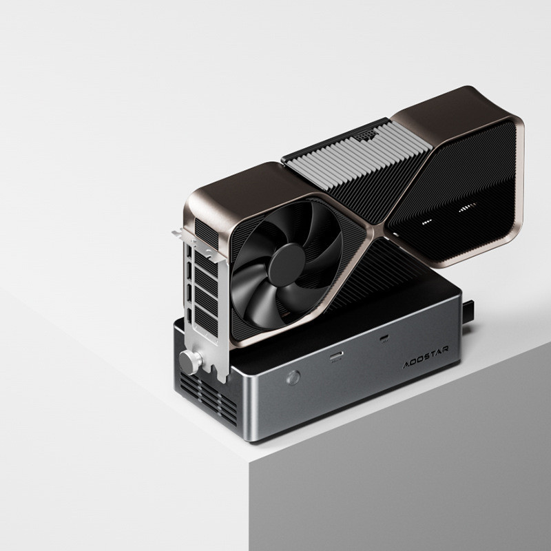 Aoostar Aoostar กราฟิกการ์ด Docking Station AG02 usb4 oculink อินเทอร์เฟซคู่ในตัว 800W แหล่งจ่ายไฟ A