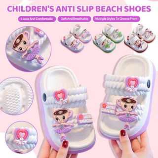 [พร้อมส่งในไทย] รองเท้าทะเลเด็กผู้หญิง คาร์ตูนน่ารัก พื้นไม่ลื่น ใส่สบาย สำหรับเด็ก