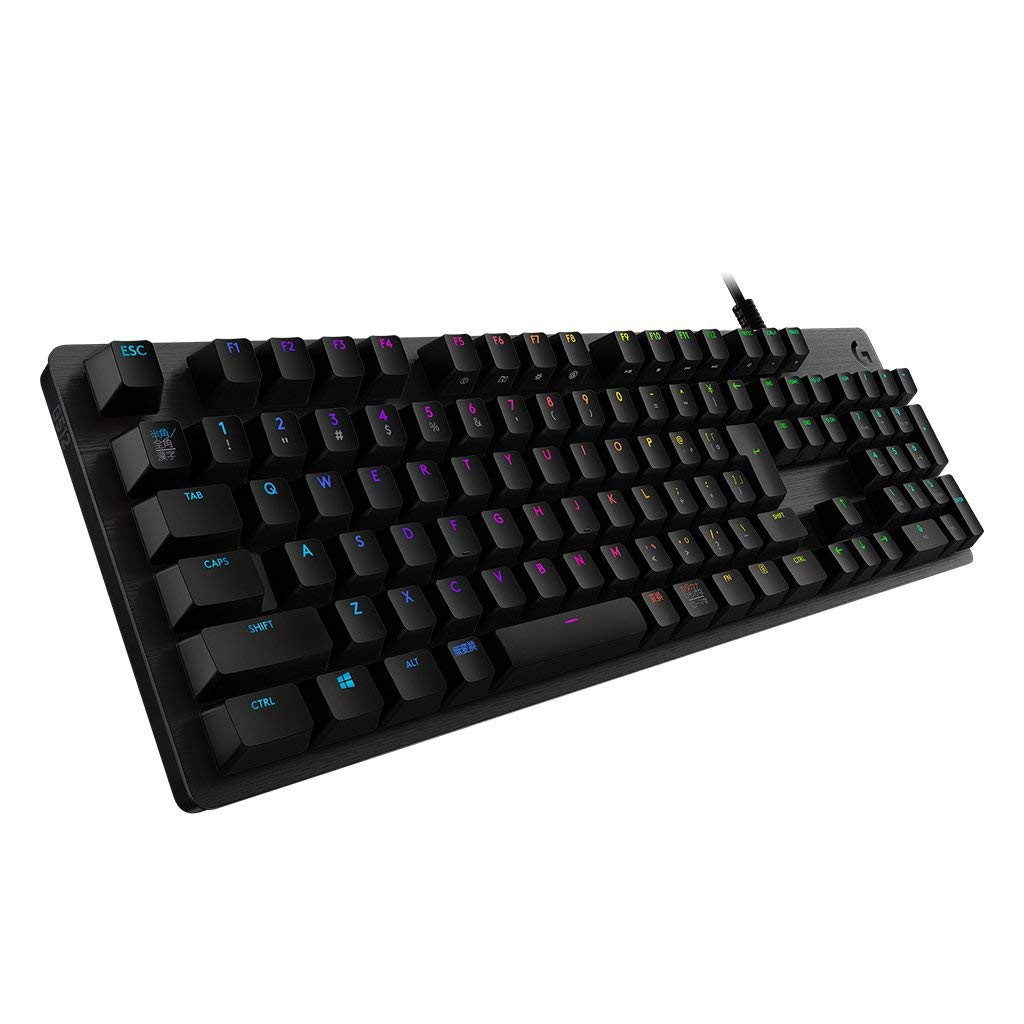 Logicool G คีย์บอร์ดเกมมิ่ง G512-LN สีดำ คีย์บอร์ดเชิงกล ลินีแอร์ แบบญี่ปุ่น LIGHTSYNC RGB G512 Carb