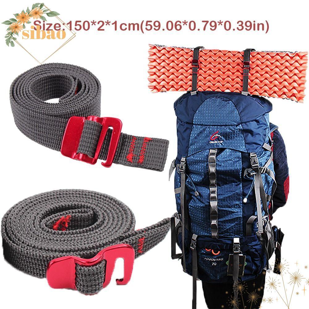 SIBAO เข็มขัดความตึงเครียดสําหรับปีนเขา, Secure With Quick Release Hook Backpack Tape, Nylon Technic