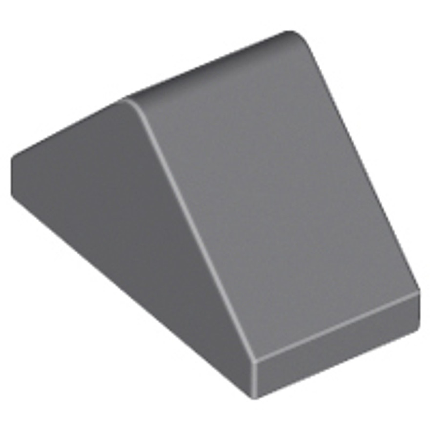 Brick2cube Part - Slope 45 2 x 1 Double with Bottom Stud Holder - 3044c