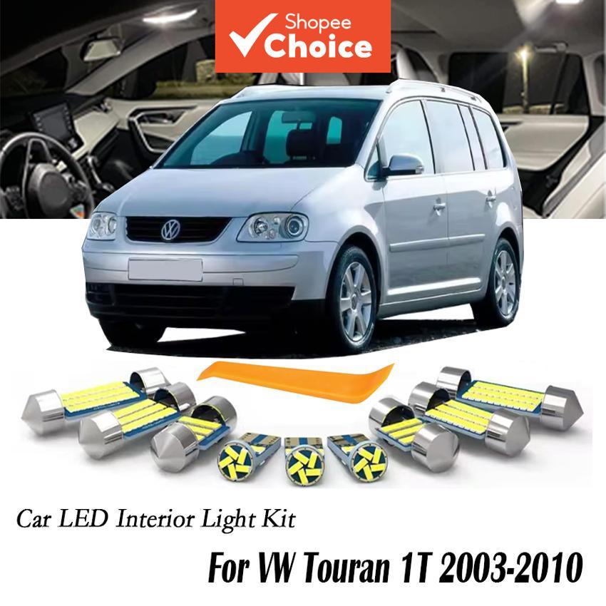 ชุดหลอดไฟโดมภายในรถยนต์ LED สําหรับ VW Volkswagen Touran 1T 1T1 1T2 ปี 2003-2010 จํานวน 11 ชิ้น
