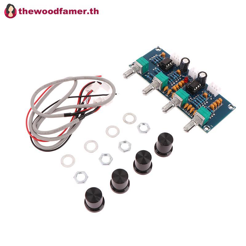 Well NE5532 Tone Board Preamp พร้อมการควบคุมการปรับระดับเสียงเบสเสียงแหลม TH
