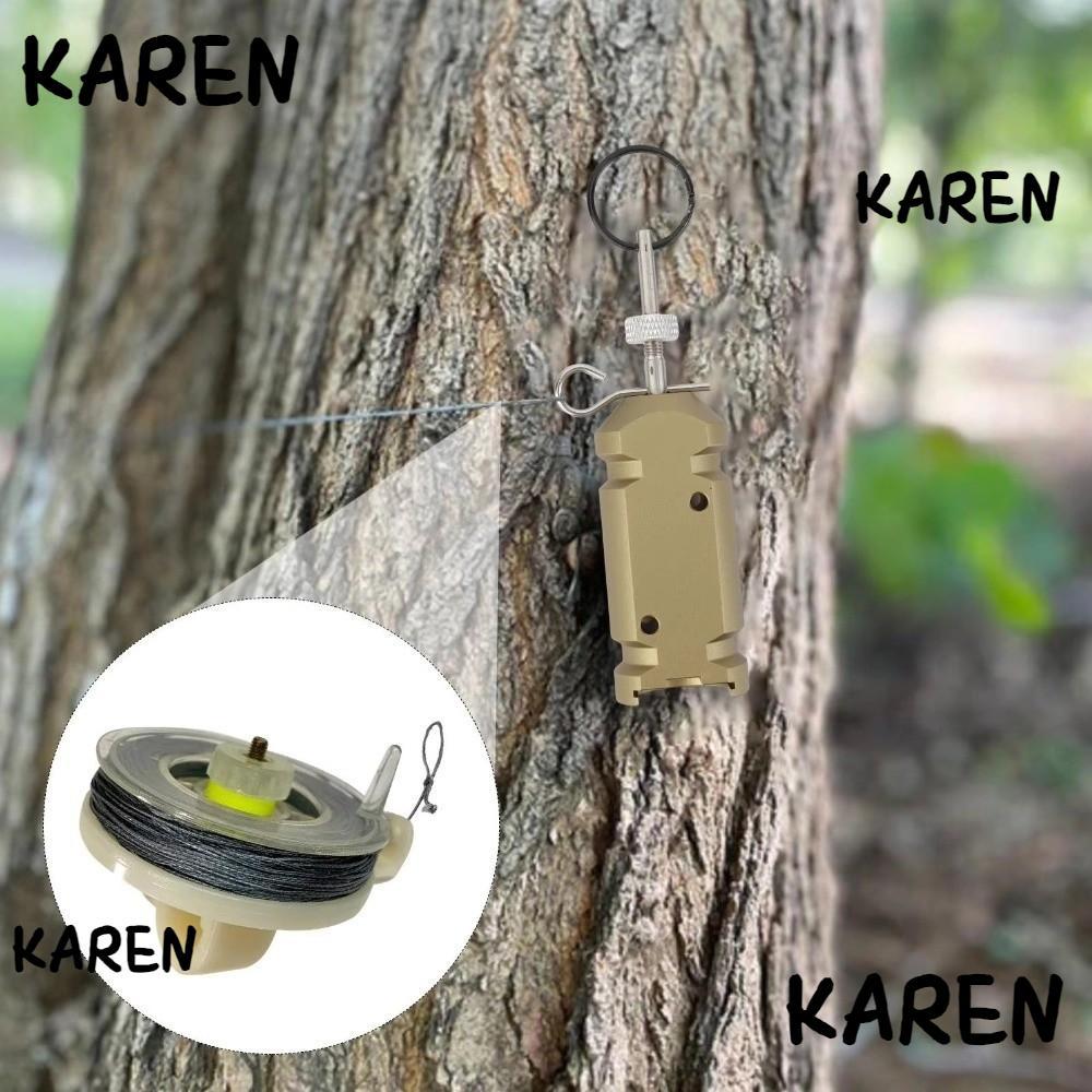 KARENGOODS สายสัญญาณเตือนการเดินทาง, สายการเดินทาง ระบบรักษาความปลอดภัยเกียร์แคมป์ปิ้ง, อุปกรณ์ป้องกันสายการเดินทางแบบใช้ซ้ําได้ ระบบเตือนในช่วงต้นกลางแจ้ง