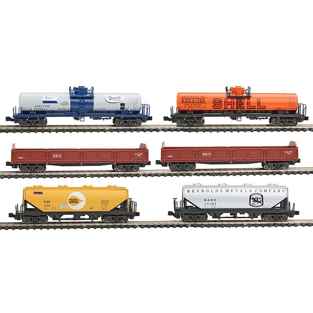 ■【KATO/カトー】(106-6275) รถไฟสินค้าผสม 6 คัน โมเดลรถไฟ รถต่างประเทศ N เกจ