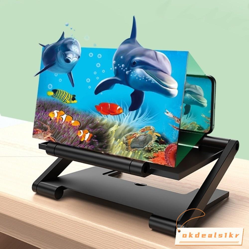 IOKDEALS1 แว่นขยายโทรศัพท์มือถือ, หน้าจอขยาย HD โทรศัพท์มือถือหน้าจอเครื่องเสียง, หน้าจอพับอเนกประสงค์แว่นขยาย