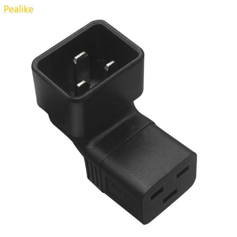 Pealike IEC320 C20 ถึง IEC320-C19 Connector อะแดปเตอร์ไฟฟ้าแปลงซ็อกเก็ตชายหญิง