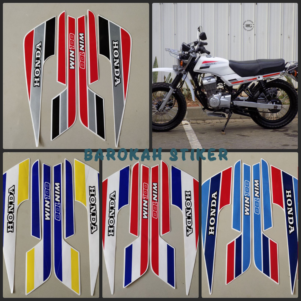 Striping สติกเกอร์ Polet รายชื่อรถจักรยานยนต์ honda win 100 91 1991 รายการสติกเกอร์มาตรฐาน คุณภาพดีท