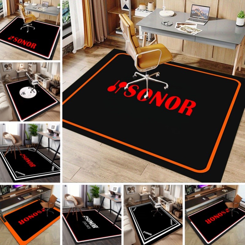"Vibrant Sonor Drum Rug สําหรับ Dynamic Beats และ Style" Soundproof Mat พรมกลอง Vintage Stage พรม T1
