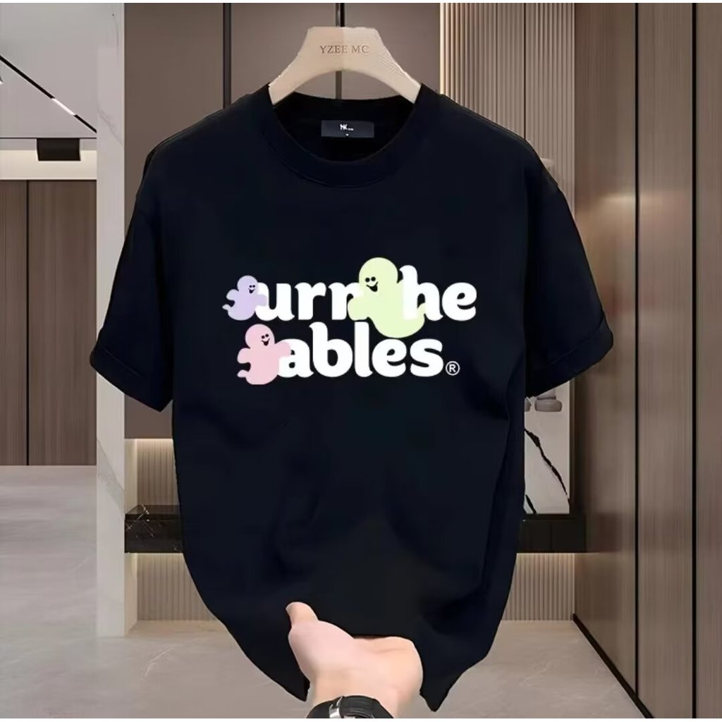 เยาวชน ปลาค็อด เสื้อเชิ้ตแขนสั้นสไตล์ใหม่ทีร้อยสไตล์รอบคอสบายๆกว้างสไตล์ฤดูร้อนปลาค็อดยอดนิยมบางพิมพ