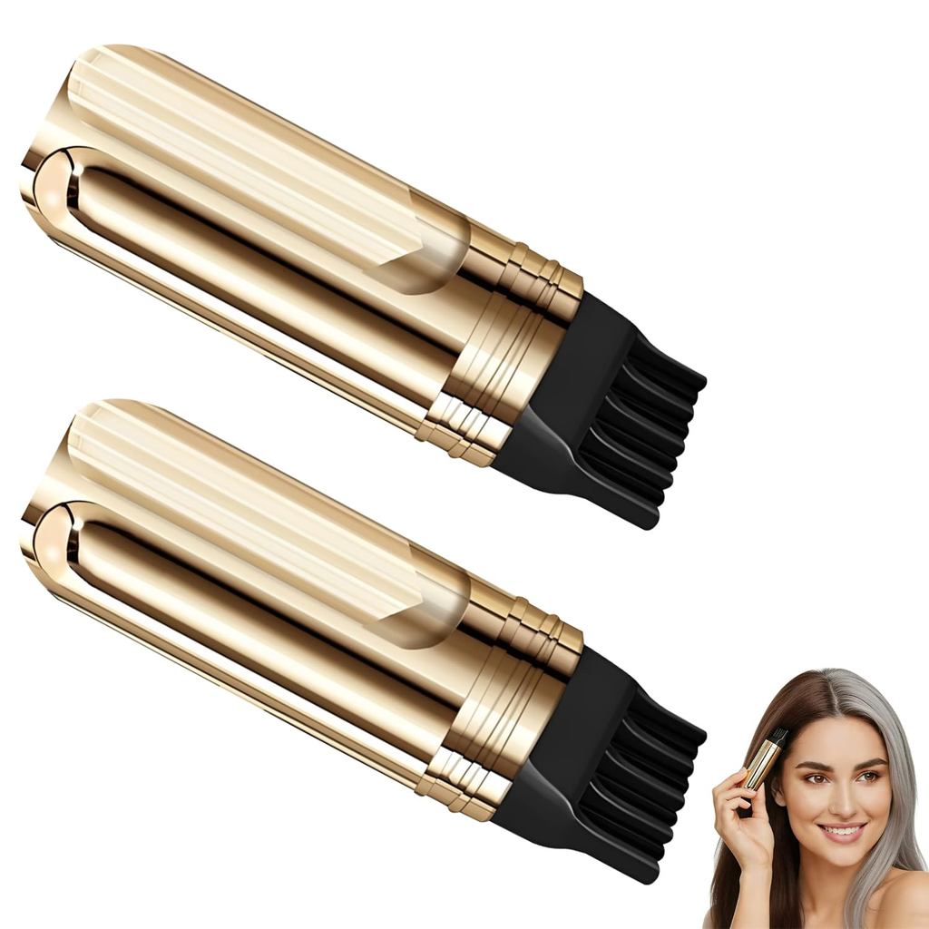 2PCS2in1สะดวกผมDyeหวีสําหรับสีเทา,ทันทีผมสีหวี,แบบพกพาHairsDyeคอนซีลเลอร์,ชั่วคราวQuickGrayHairsCove