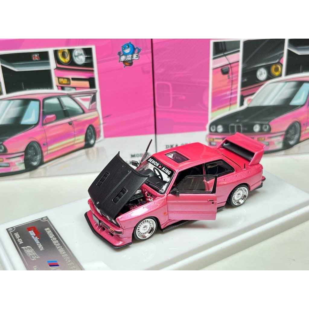 รถ Demon King 1: 64 BMW E30 M3 SPORT EVOLUTION สีชมพู Limited Edition Limited Edition Limited Number