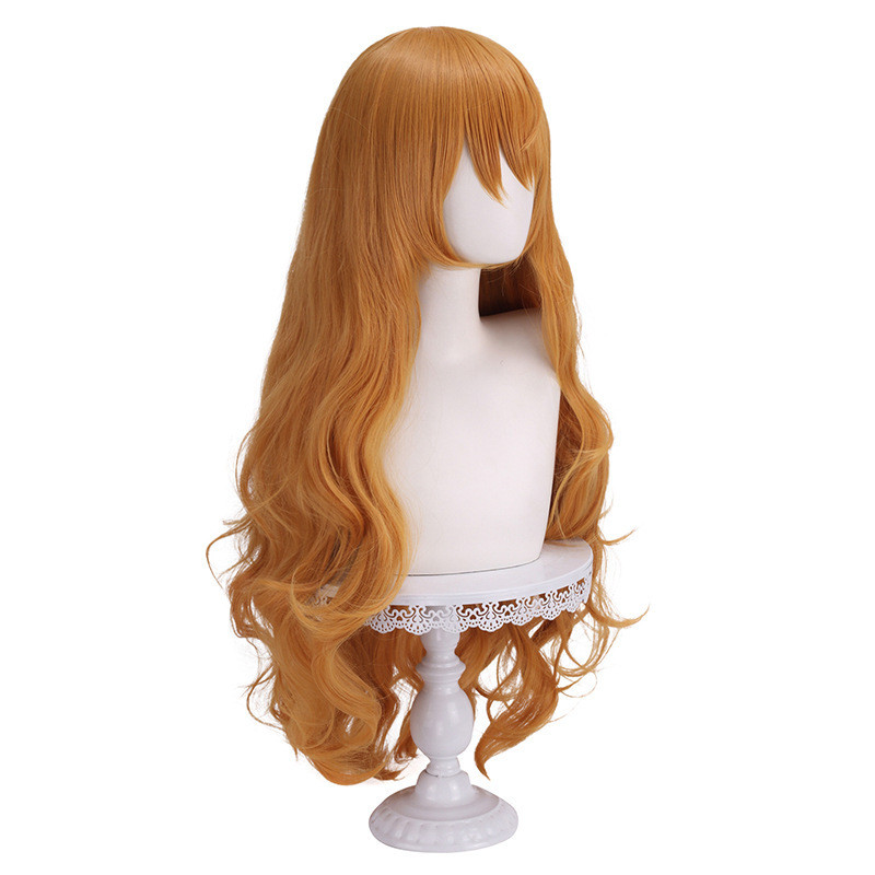 One Piece Nami Long Hair Cosplay Wig Orange Wavy Long Hair xhkz