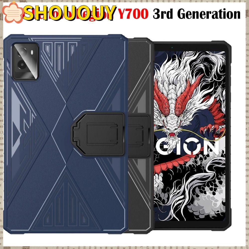 SHOUHY ฝาหลัง, TPU Soft 8.8 นิ้วแท็บเล็ต, Anti Drop กันกระแทกพร้อมขาตั้งเกม Funda สําหรับ Legion Y700 3rd Generation 2024 TB-321FU