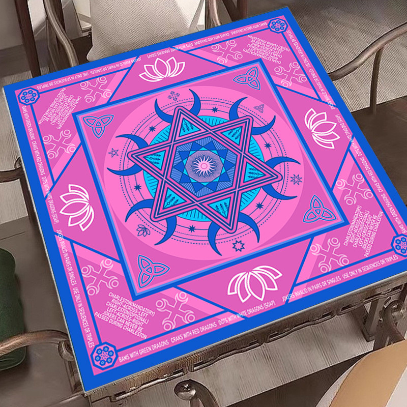 Mahjong Mahjong Mat ลดเสียงรบกวน Anti-Slip ขนาดใหญ่ Dirt-Resistant Table Mat กระดานหมากรุกเสื่อไข่