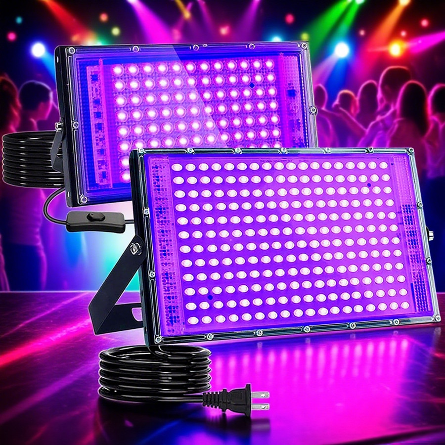 100W 200W 300W LED UV b่มโคมไฟ 395nm UV Black Light UVกาวการพิมพ์ภาพวาดหมึกเรซินDIY UVเรซิ่นBoreไฟ