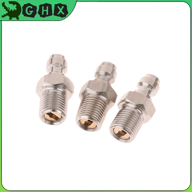 BlowGentlyWind ขั้วต่อชาย 8 มม.ชายเกลียว Qui Connect วาล์ว PCP บรรจุวาล์ว M10x1 1/8NPT 1/8BSPP สําหร