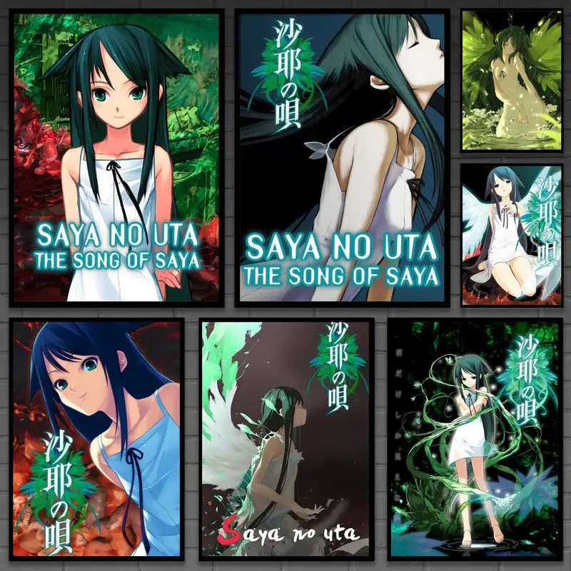 R92L เกม S-Saya no Uta เพลงของ Saya โปสเตอร์อเนกประสงค์ HD กันน้ํา Wall Art -Decor สําหรับพื้นที่ใดๆ