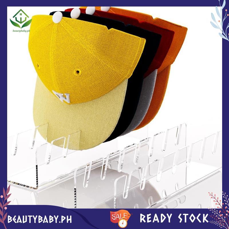 [beautybaby.ph] ขาตั้งหมวกสําหรับหมวกเบสบอล, 1 ชิ้นไม่มีติดตั้งหมวกอะคริลิคออแกไนเซอร์สําหรับ 7 เบสบ