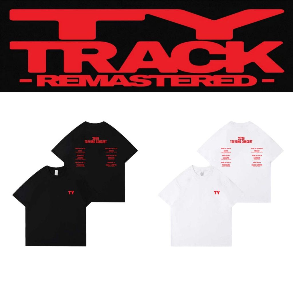 Kpop 2026 Taeyong TY TRACK-REMASTERED รอบคอผ้าฝ้าย T แขนสั้น Casual Top Man/ผู้หญิงเสื้อคู่สั้น