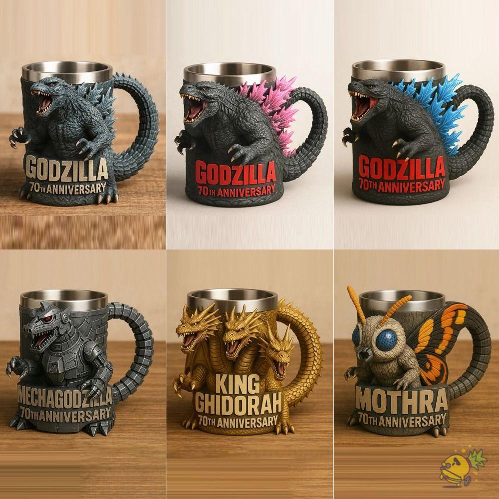 WXDX.TH แก้ว G.odzilla, G.odzilla Peripheral G.odzilla 70th Anniversary G.odzilla Water Cup, Portbal