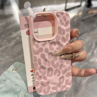 เคสไอโฟน17 สำหรับ IPhone 15 11 16 13 14 12 Pro Max XR X XS MAX 15 16 14 6 6S Plus เคสลายเสือดาวหวานๆ ของแบรนด์สุดเทรนดี้