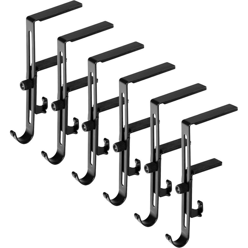 Sfcddtlg 6 ชิ้น Christmas Stocking Holders สําหรับ Mantle- ปรับ Fireplace Stocking Hanger- โลหะ Chri