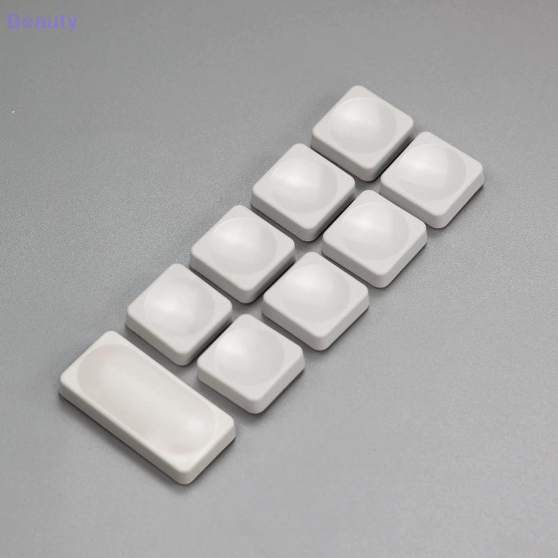 Massivedeals 10pcs สีขาว CFX Low Profile PBT Keycaps สําหรับ Chosfox LCK Low Profile MX Switch Gamin