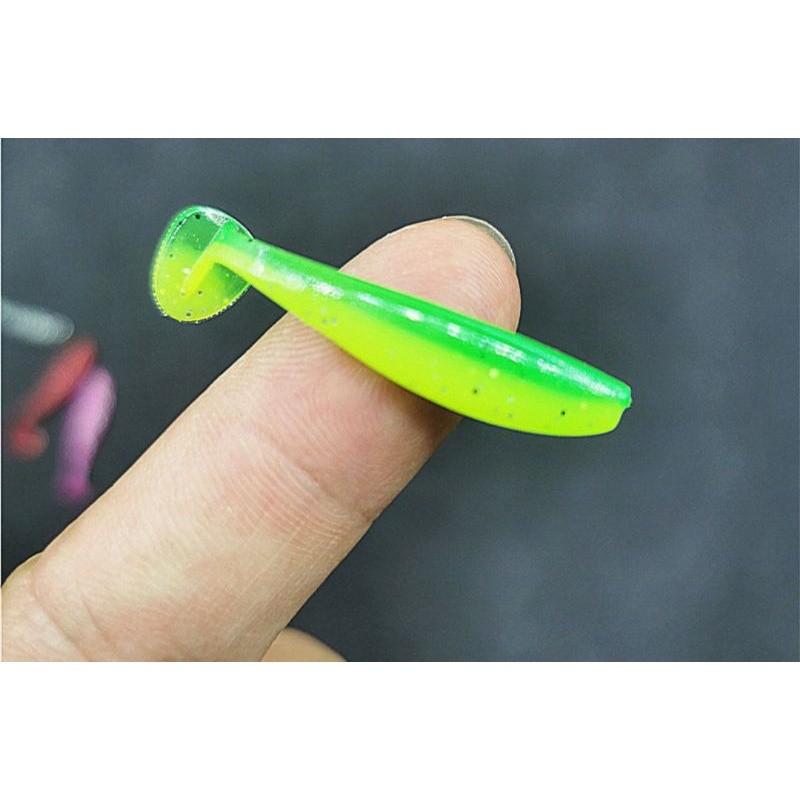 【จัดส่งจากกรุงเทพ】หนอนยางนิ่มหางโบก(ทรงอ้วน) 7cm.ชุดสุดคุ้ม10ตัวฟรีชุดเบ็ดเท็กซัสทุกซอง 10/20/30/50pcs - รูปที่ 7