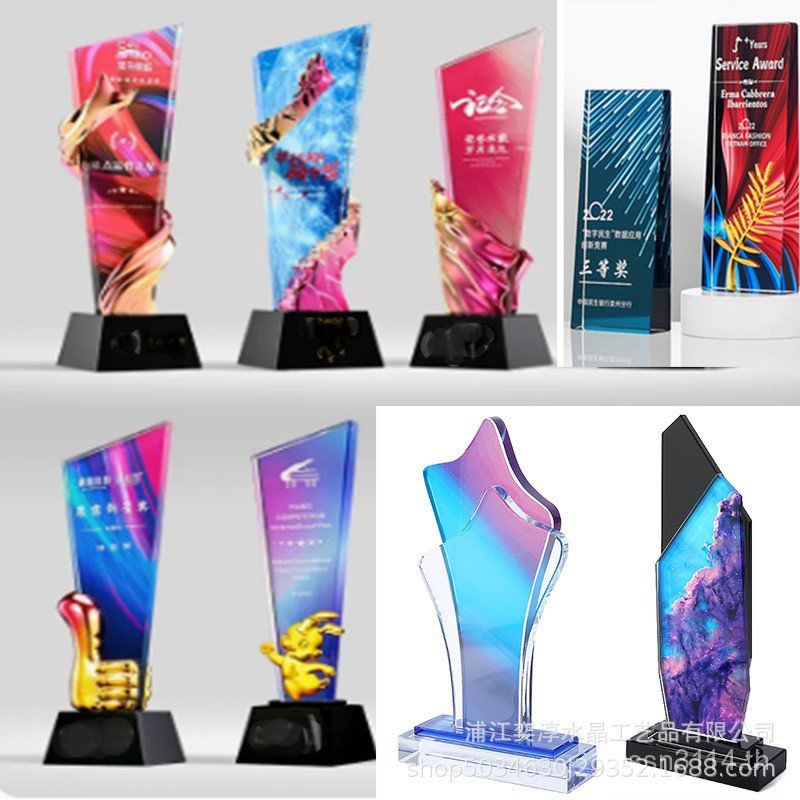 Creative Trophy Photo Competition เหรียญการผลิต High-End ของที่ระลึกการอนุญาตแผ่น Photo คริสตัลรางวั