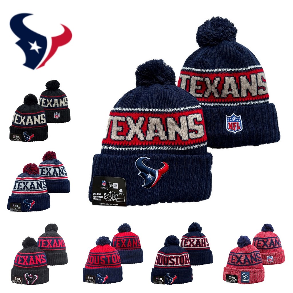 NFL HOUSTON TEXANS ดีไซน์ปักสีดําและสีแดง - ฮิปฮอปอเมริกัน - ใหม่/Era