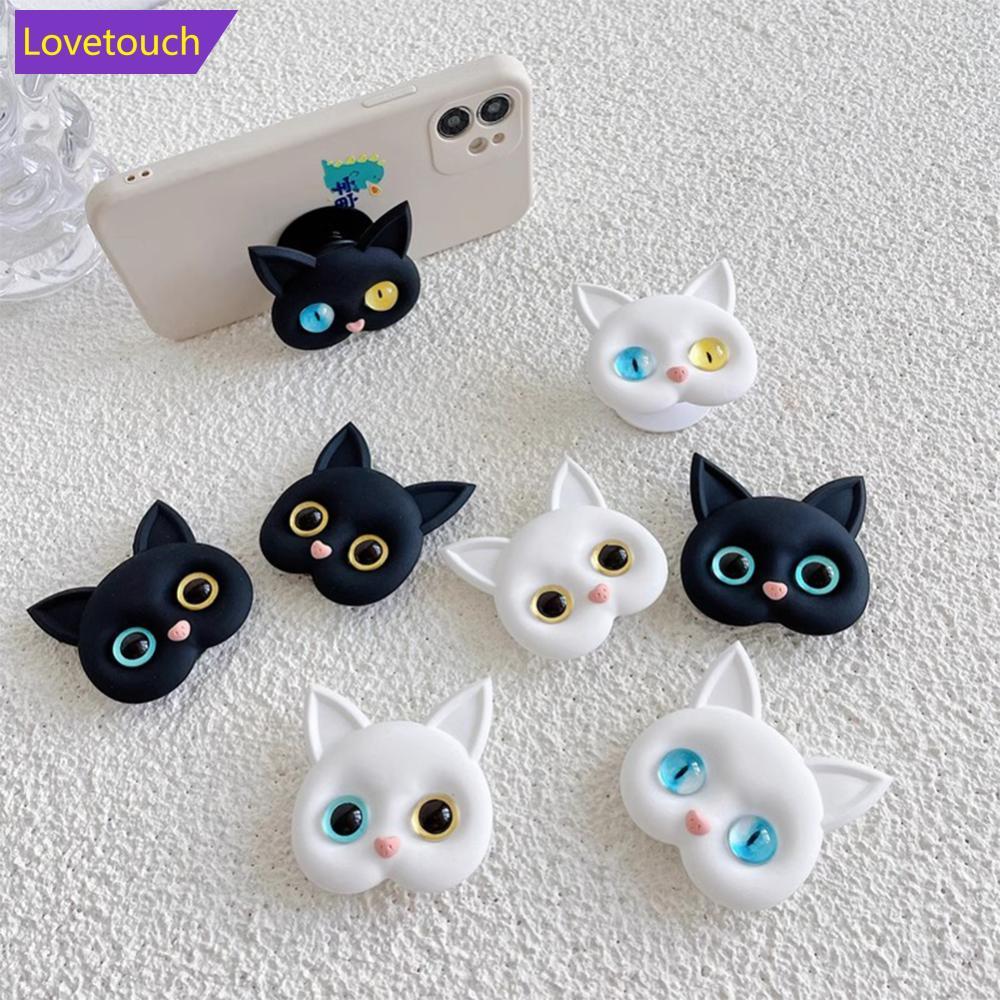LOVETOUCH Air Sac ที่วางโทรศัพท์เกาหลี INS 3D Cat โทรศัพท์มือถือแหวนนิ้วขาตั้งอุปกรณ์เสริมโทรศัพท์มื