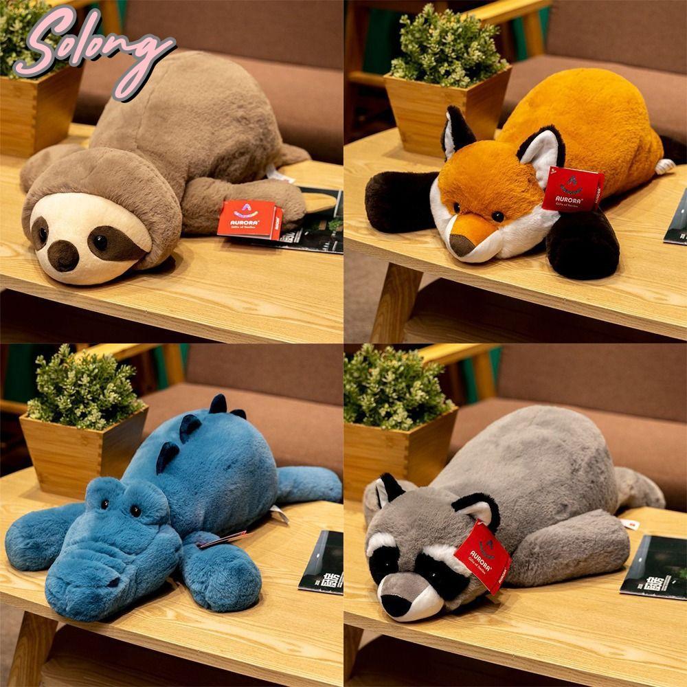 COME Big Sloth Plush, Sloth Plushie ตุ๊กตาสัตว์, ตุ๊กตา Raccoon จระเข้ปุยผมตุ๊กตาเด็ก