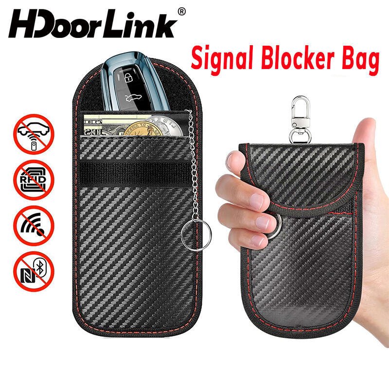 HdoorLink รถ Key Case สัญญาณ Blocker กระเป๋า RFID Shielding กระเป๋าสําหรับ Toyota camry chr corolla rav4 yaris prius Hybrid prius Fortuner Hilux