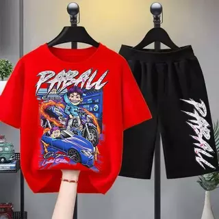 【จัดส่งไทย】2ชิ้น BOBเซ็ตชุดเด็ก เสื้อ+กางเกง ชุดสองชิ้นพร้อมส่ง&COD Children's T-shirt เสื้อยืดเด็ก คอตตอน ชุดสูทเด็กผู้