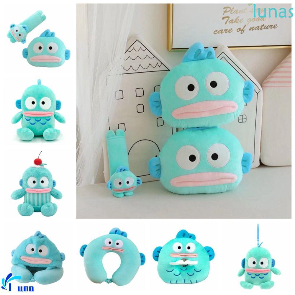 LUNASOL Clownfish ของเล่นตุ๊กตา, กระดาษทิชชู Headrest หมอน Joker ปลาตุ๊กตาตุ๊กตา, ของขวัญตลกหมวก Hoo