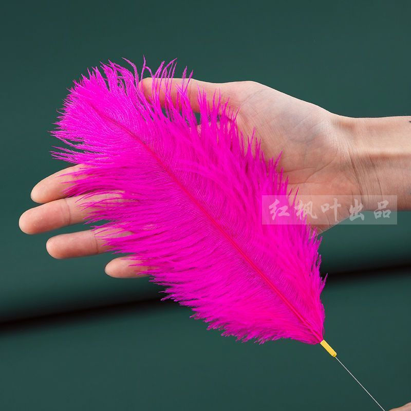 New Product#Large Peacock Feather Silver Needle Ostrich Feather Hibiscus Feather Soft Feather Ear Pi