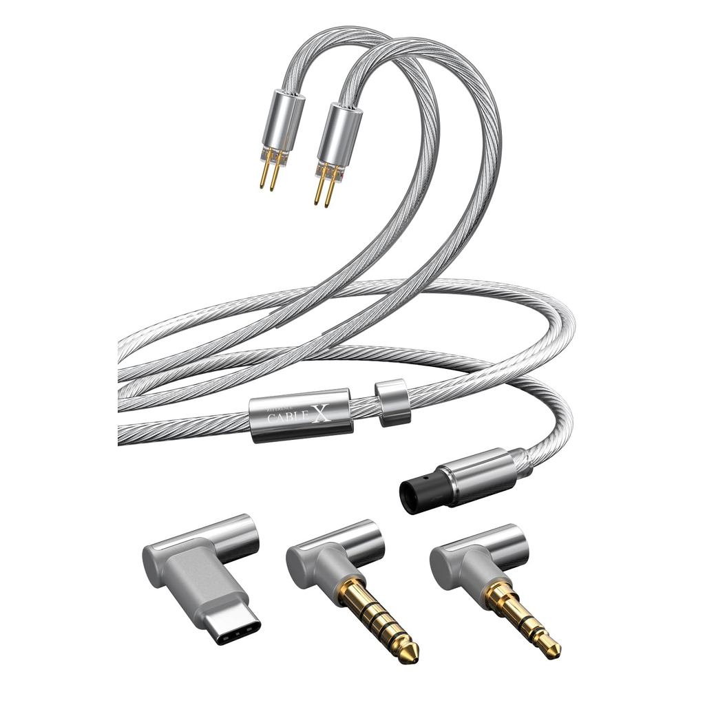 TANCHJIM CABLE X 0.78 2pin เปลี่ยนสายหูฟัง,อัพเกรด Silver-Plated 1.25 M หูฟังชนิดใส่ในหู, Silver & ท