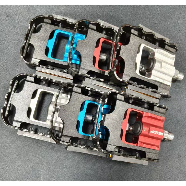 แป้นเหยียบพับ 1 คู่สําหรับจักรยานพับ JAVA NEO dahon brompton และจักรยานอื่นๆ จักรยาน 3 สี อลูมิเนียม